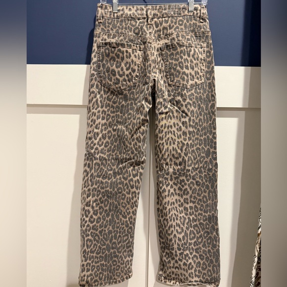 Disclosure Faded Leopard Print Jeans Size 5/27 - Picture 6 of 11
